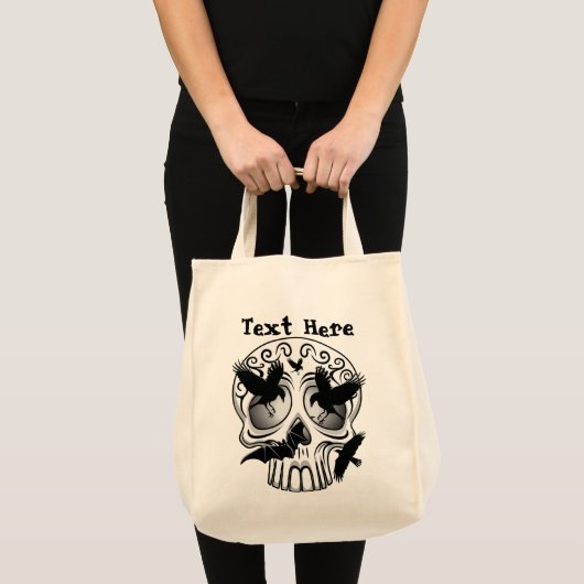 Tote Bag Calaveras décoratives Halloween (Devant (produit))