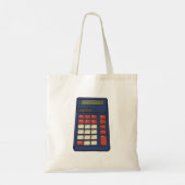 Tote Bag Calculatrice des années 80 90 Math School Nostalgi (Dos)