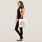 Tote Bag Calembour d'été de plages de magenta Aloha (Devant (modèle))