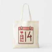Tote Bag Calendrier de la Saint-Valentin (Devant)