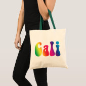 Tote Bag Cali Cravate-Dye California Hippie Canvas Beach Fo (Devant (produit))