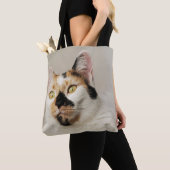 Tote Bag Calico Cat (De près)