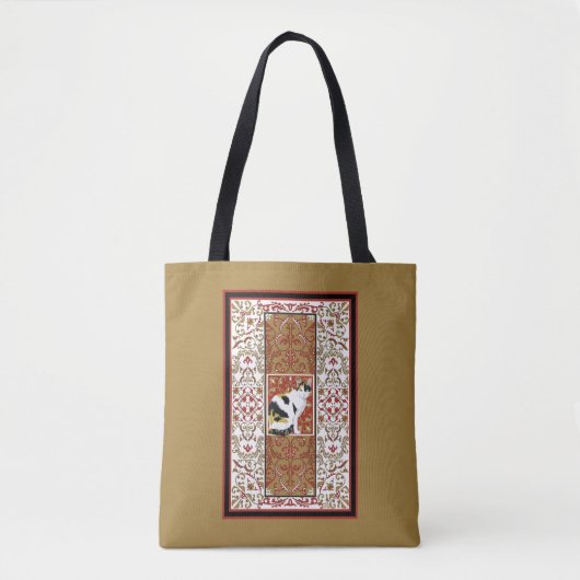 Tote Bag Calico Cat Fancy Motif personnalisé (Devant)