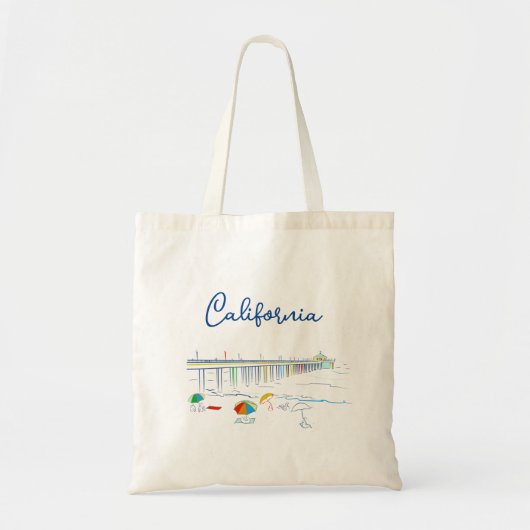 Tote Bag California Beach (Devant)