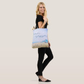 Tote Bag California Beach is My Happy Place Citation Script (Sur le modèle)