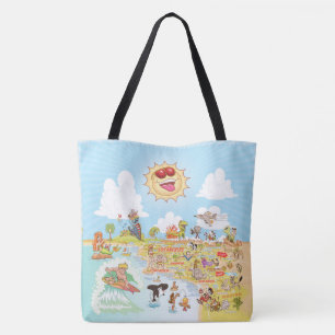 Tote Bag California Beach Paradise