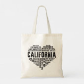 Tote Bag California Heart Love LA San Francisco San Diego (Dos)