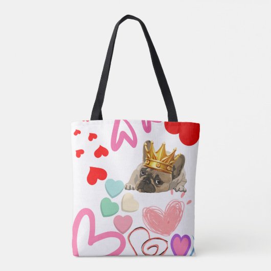 Tote Bag Californie Amoureux des chiens tendance estivale a (Dos)