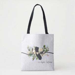 Tote Bag Californie État Personnalisé Maison Ville Rustique