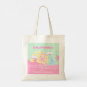 Tote Bag Californie, Plage, Art de voyage, Prépa (Dos)