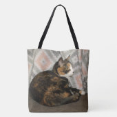 Tote Bag Callie Cat sur Sofa (Dos)
