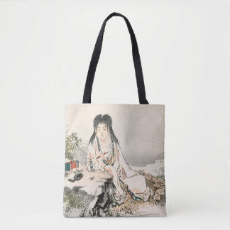 Tote Bag Calligraphe de Kōno Bairei Faux