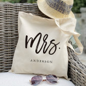 Tote Bag Calligraphie Mme Chic Moderne