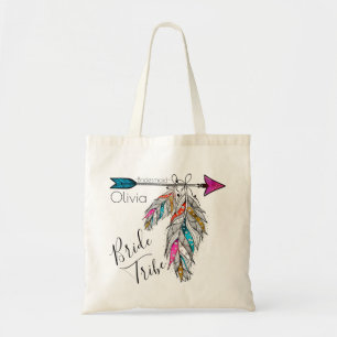 Tote Bag Calligraphie personnalisée Flèche de la tribu des
