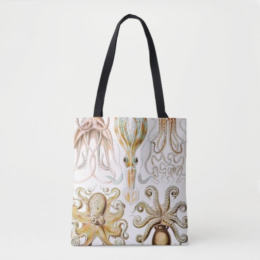 Tote Bag Calmar de poulpe, Gamochonia, par Ernst Haeckel (Devant)
