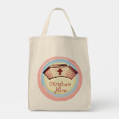 Tote Bag Calot d'infirmière chrétienne (Dos)
