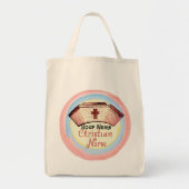 Tote Bag Calot d'infirmière chrétienne (Devant)