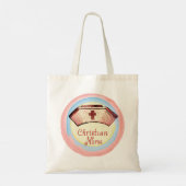 Tote Bag Calot d'infirmière chrétienne (Dos)
