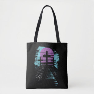 Tote Bag Calvaire Golgotha c'est fini Moderne chrétien