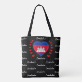 Tote Bag Cambodge Drapeau, mode/sport du drapeau cambodgien (Dos)