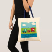Tote Bag Cambuse de train de Choo Choo d'enfants (Devant (produit))