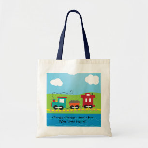 Tote Bag Cambuse de train de Choo Choo d'enfants
