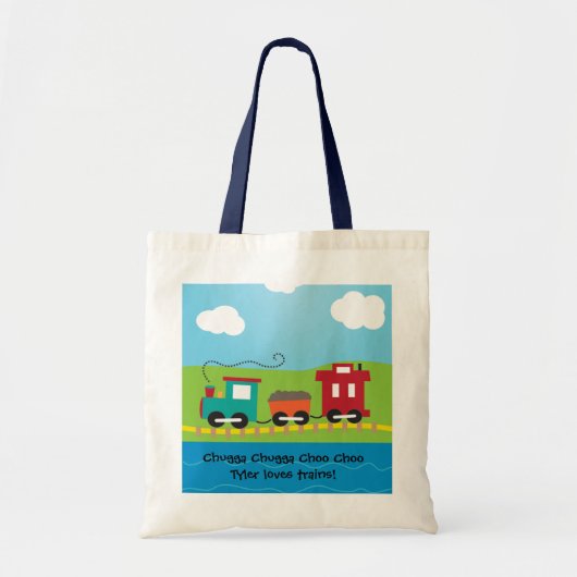 Tote Bag Cambuse de train de Choo Choo d'enfants (Devant)