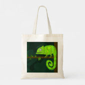 Tote Bag Caméléon mignon vert (Dos)