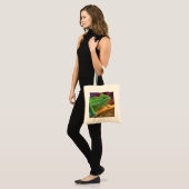 Tote Bag Caméléon Vert (Devant (modèle))