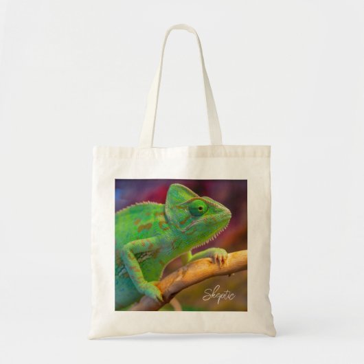 Tote Bag Caméléon Vert (Devant)