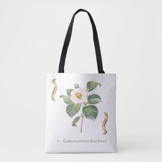 Tote Bag Camelia blanc (Devant)
