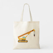 Tote Bag Camion de construction de grue (Dos)