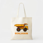 Tote Bag Camion de pompage enfants de construction (Devant)