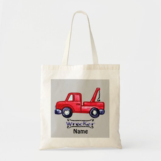 Tote Bag Camion de remorque à épave (Devant)