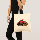 Tote Bag Camion monstre de dessin animé (Devant (produit))