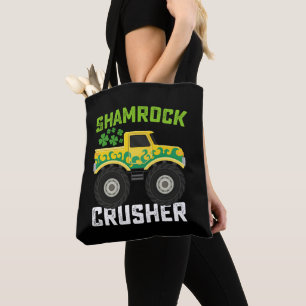 Tote Bag Camion monstre Shamrock Crusher Saint-Patrick