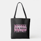 Tote Bag Camion rose Foxtrot Tango Whiskey Militaire (Dos)