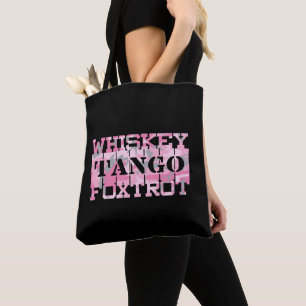 Tote Bag Camion rose Foxtrot Tango Whiskey Militaire
