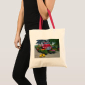 Tote Bag Camion rouge avec tulips, Oregon (Devant (produit))
