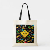 Tote Bag Camions de construction Astronaut Dinosaures dans  (Dos)