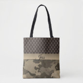 Tote Bag Camo marron classique Personnalisé (Devant)