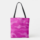 Tote Bag Camo Monocolor Rose Choquant (Dos)