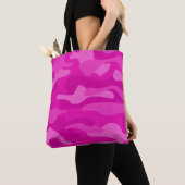 Tote Bag Camo Monocolor Rose Choquant (De près)
