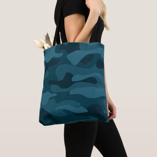 Tote Bag Camo Monocolor Vert Aigle (De près)