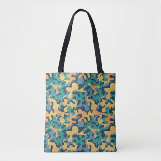 Tote Bag Camo signature arc-en-ciel muet (Devant)