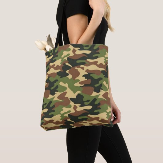 Tote Bag camouflage (De près)