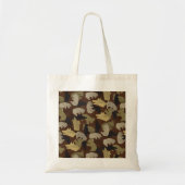Tote Bag Camouflage animal Silhouette Brown (Devant)
