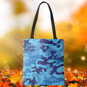 Tote Bag Camouflage bleu