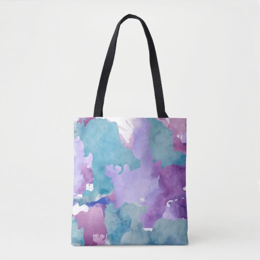 Tote Bag Camouflage bleu Abstrait (Devant)