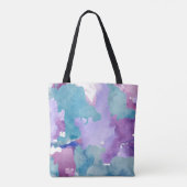 Tote Bag Camouflage bleu Abstrait (Dos)
